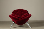 Set_of_2_Rose_Lounge_Chairs_by_Masanori_Umeda_for_Edra_in_Red_Velvet,_Italy_1990