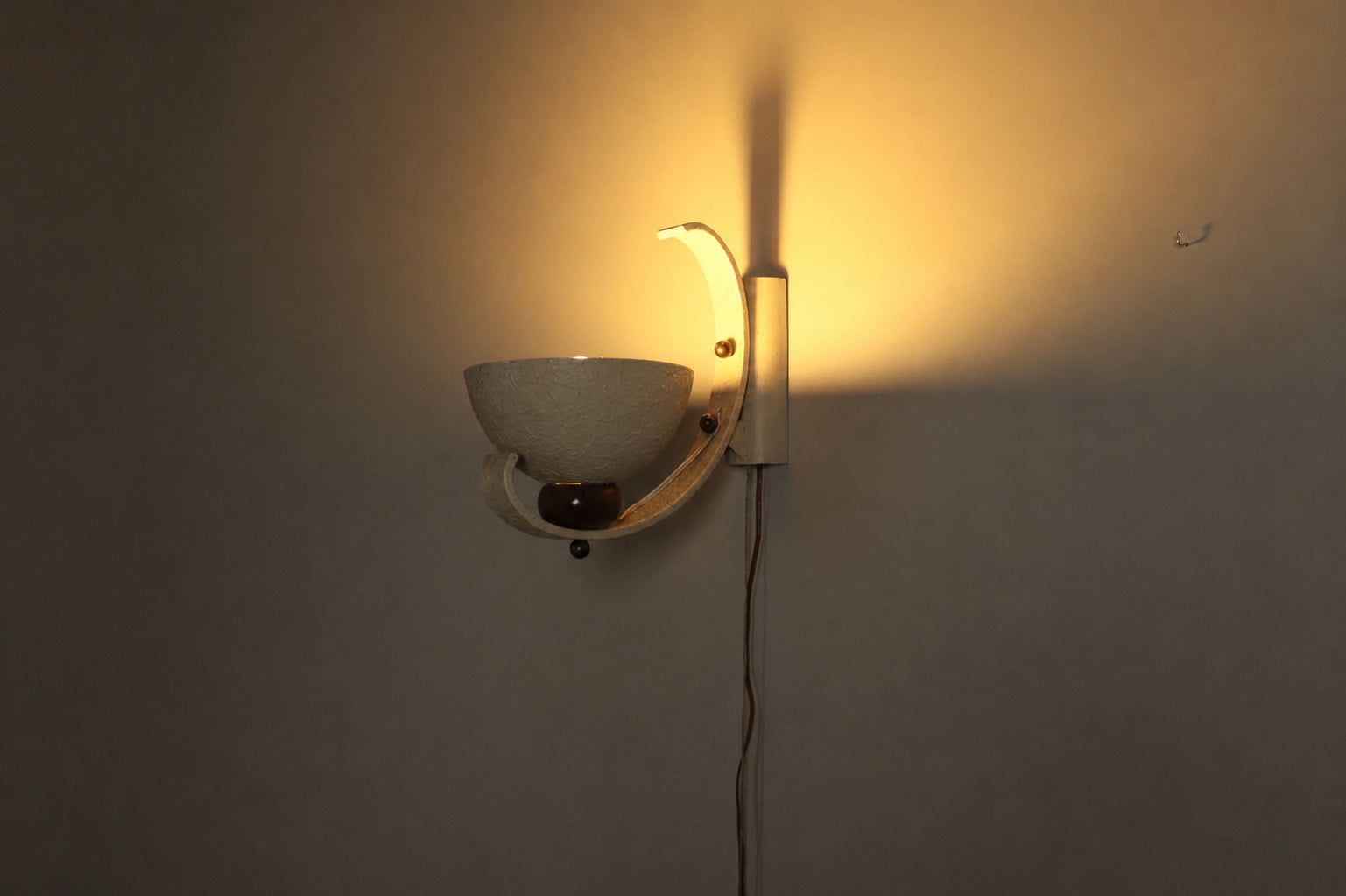 Set_of_2_French_Iron_Wall_Uplights_with_Wooden_Accents,_France,_1950s