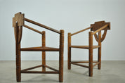 Set_of_2_Swedish_Primitive_Monk_Chairs_in_Solid_Oak,_Handcrafted,_1950s