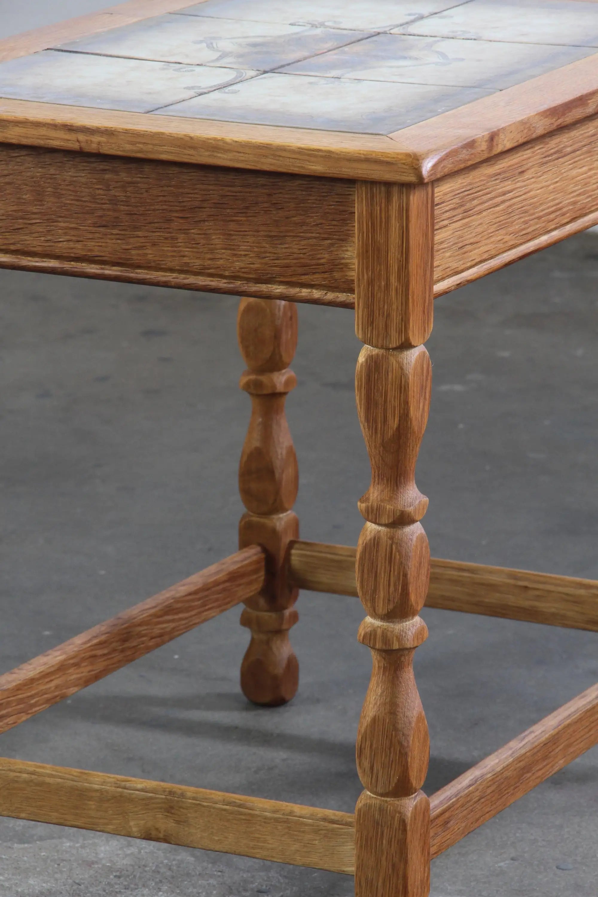 Set_of_2_Danish_Brutalist_Oak_Bedside_Tables_with_Ceramic_Tile_Tops,_Henning_Kjærnulf_Style,_1960s-1970s