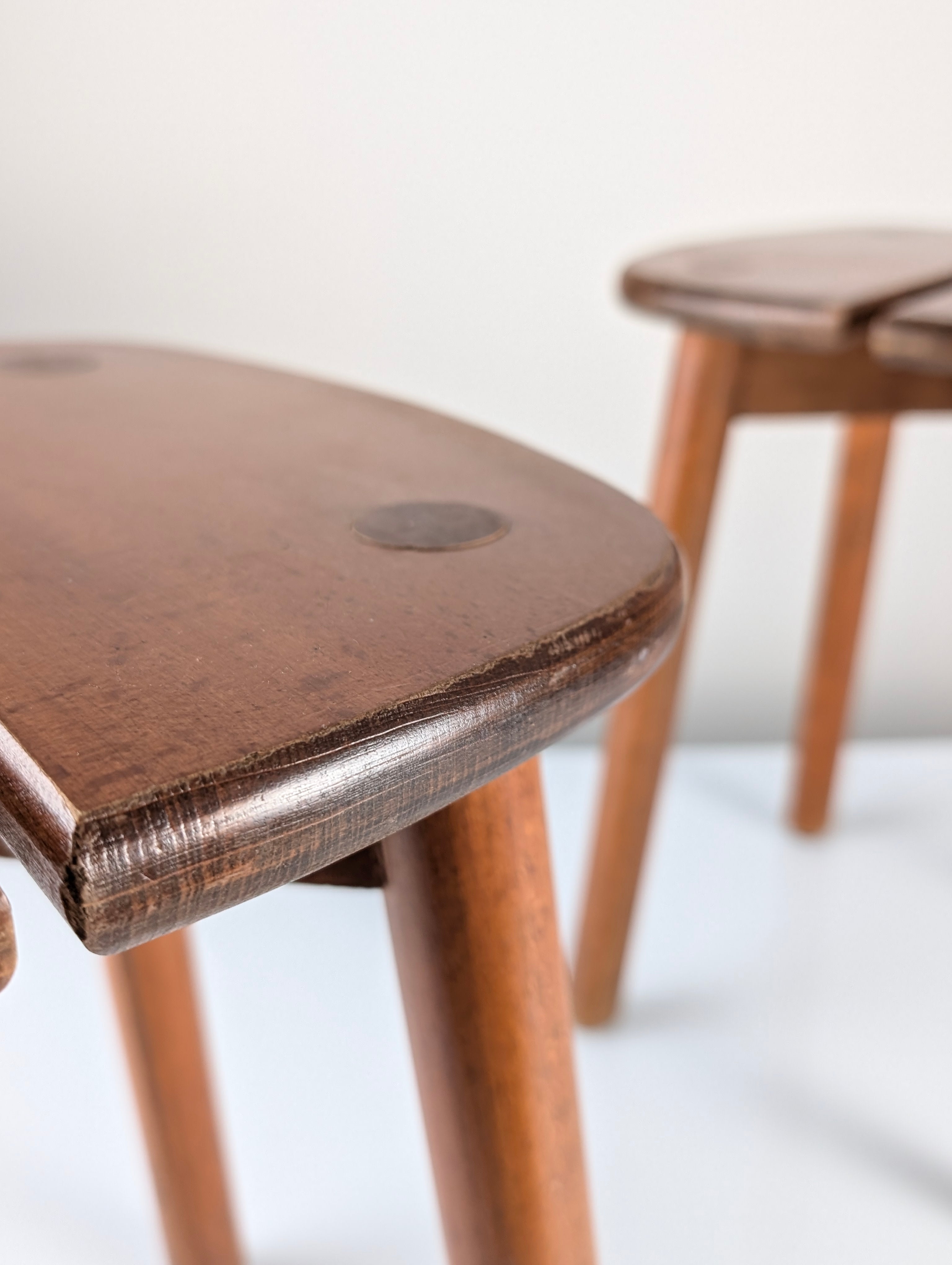 Set_of_2_Wooden_Stools_by_Pierre_Gautier-Delaye,_French_Mid_Century_Design,_1960s