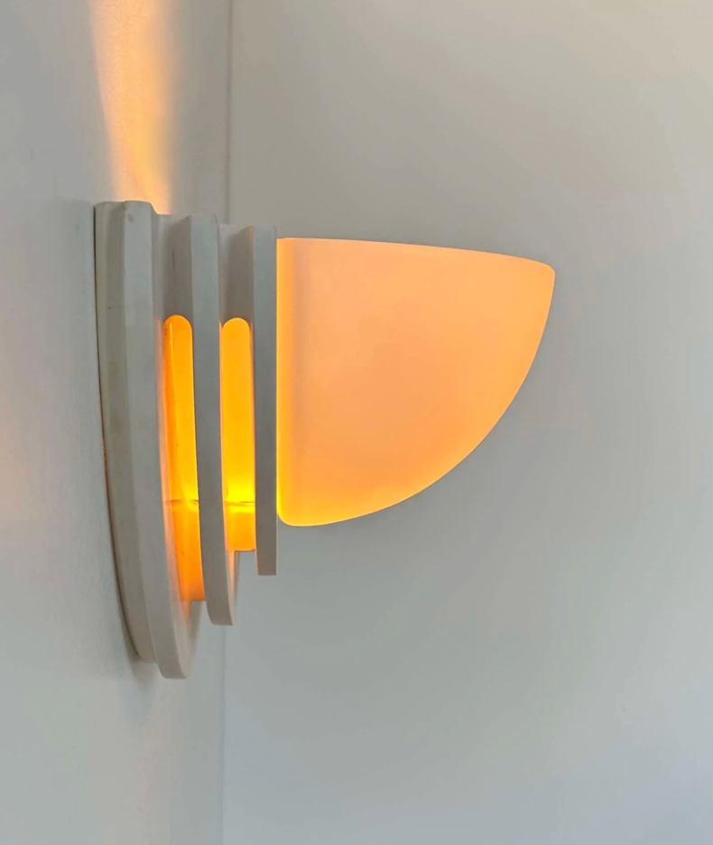Set_of_2_French_Plaster_and_Sandblasted_Glass_Wall_Sconces,_Soft_Diffused_Wall_Lights,_1970s
