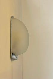 Set_of_2_French_Chrome_and_Sandblasted_Glass_Water_Drop_Wall_Sconces,_1980s
