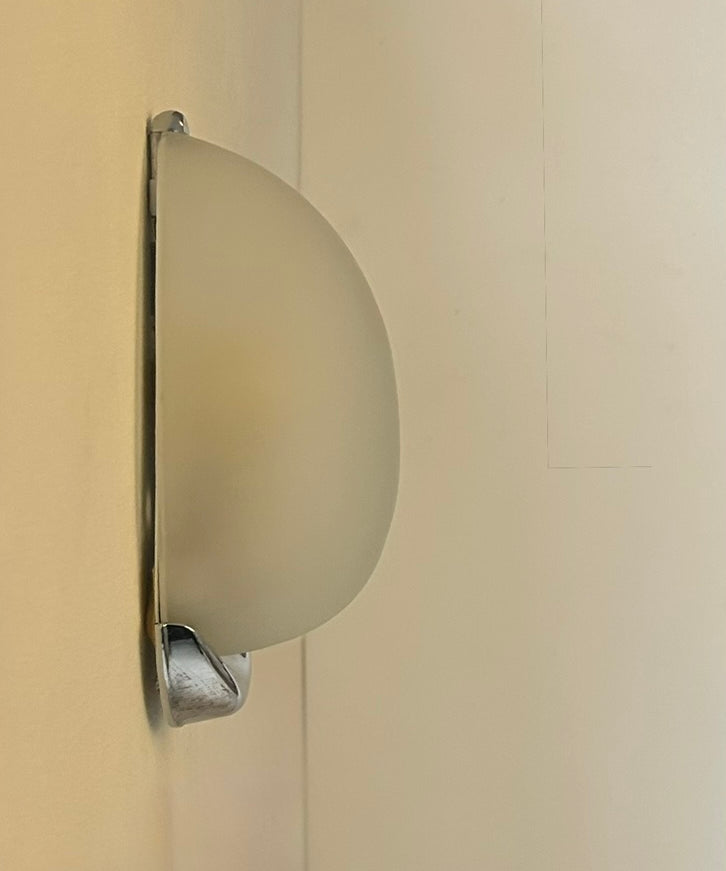 Set_of_2_French_Chrome_and_Sandblasted_Glass_Water_Drop_Wall_Sconces,_1980s