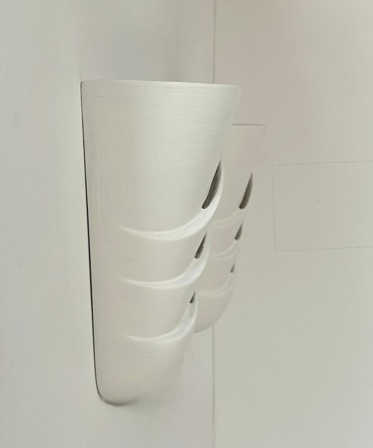 Set_of_2_French_Plaster_Ribbed_Wall_Lights,_1980s