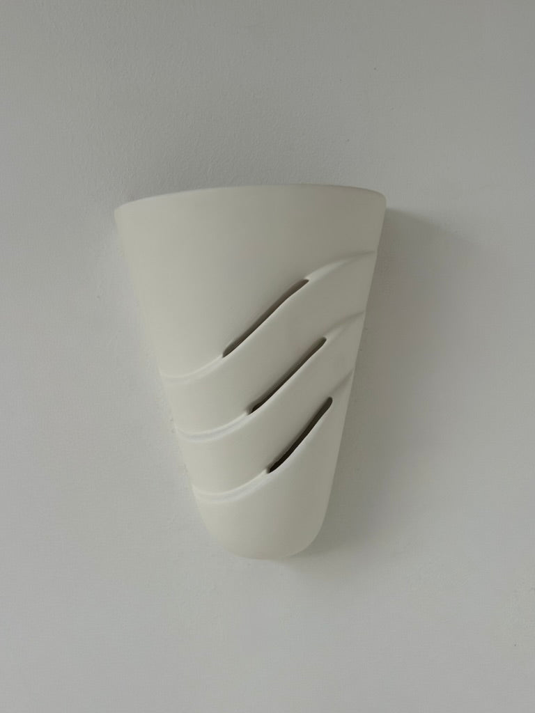 Set_of_2_French_Plaster_Ribbed_Wall_Lights,_1980s