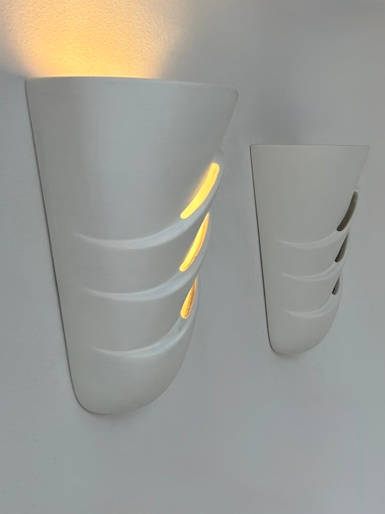 Set_of_2_French_Plaster_Ribbed_Wall_Lights,_1980s