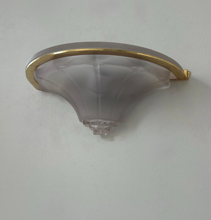 Set_of_2_French_Art_Nouveau_Style_Glass_and_Brass_Wall_Sconces,_1960s