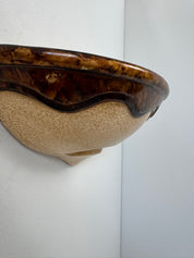 Pair_of_French_Beige_and_Brown_Enamelled_Porcelain_Wall_Sconces,_Vintage_Wall_Lights,_1960s