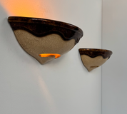 Pair_of_French_Beige_and_Brown_Enamelled_Porcelain_Wall_Sconces,_Vintage_Wall_Lights,_1960s
