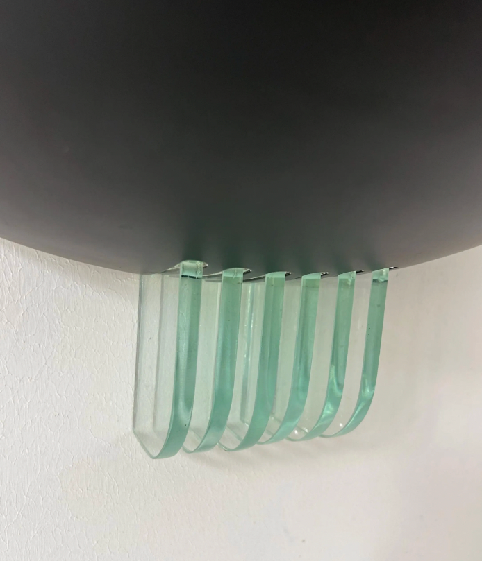 Set_of_2_French_Postmodern_Black_Metal_and_Sandblasted_Glass_Wall_Sconces,_1980s