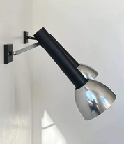 Set_of_2_French_Adjustable_Chrome_and_Matte_Black_Metal_Wall_Sconces,_1960s