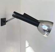 Set_of_2_French_Adjustable_Chrome_and_Matte_Black_Metal_Wall_Sconces,_1960s