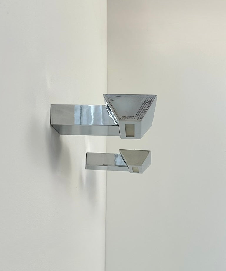 Set_of_2_French_Chrome_and_Sandblasted_Glass_Wall_Sconces,_Vintage_Indirect_Wall_Lights,_1980s