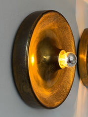 Set_of_2_Italian_Patinated_Brass_Disc_Wall_Sconces,_1970s