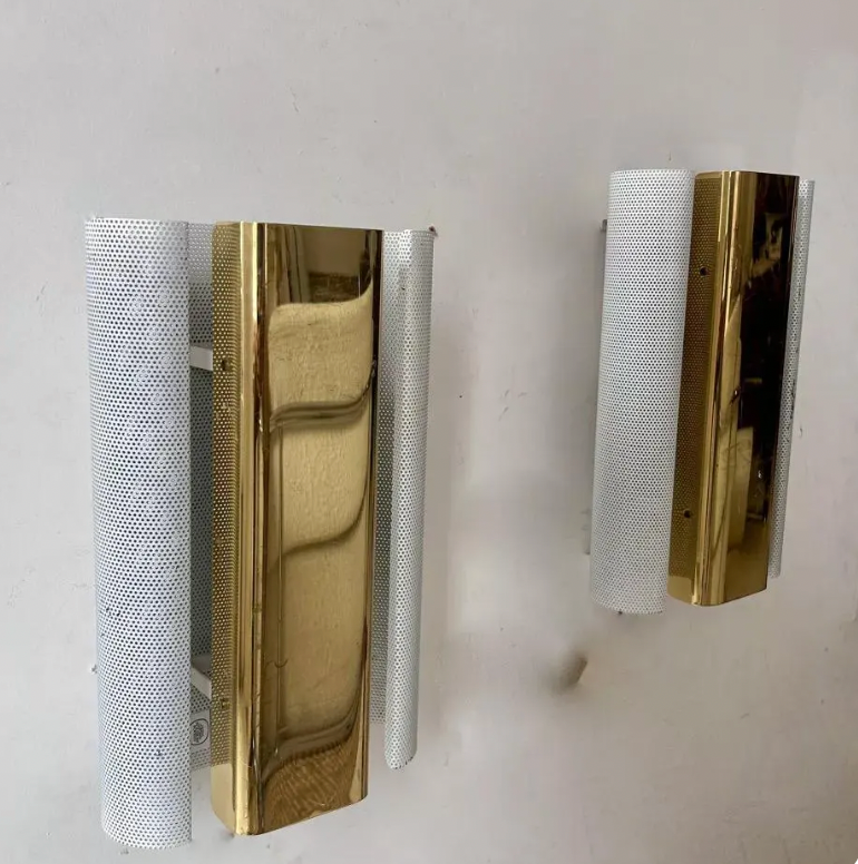 Set_of_2_Rare_Hans-Agne_Jakobsson_V451_Brass_Wall_Sconces,_Markaryd,_Sweden,_1980s
