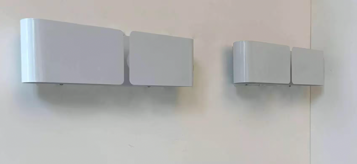 Set_of_2_French_Curved_White_Metal_Wall_Sconces,_1980s