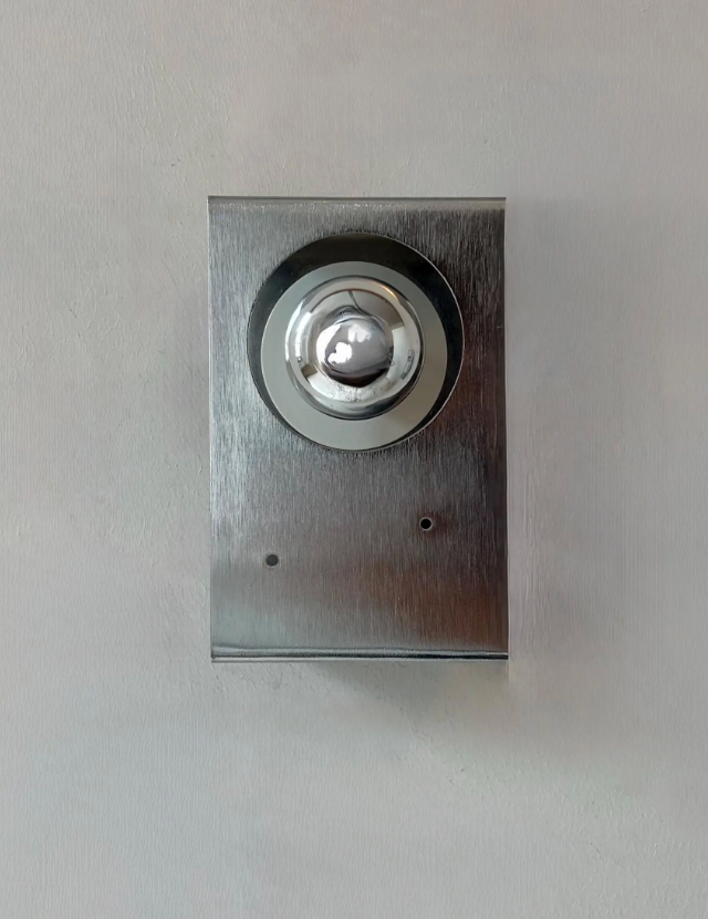 Set_of_2_French_Brushed_Metal_Wall_Sconces,_1970s_Geometric_Design