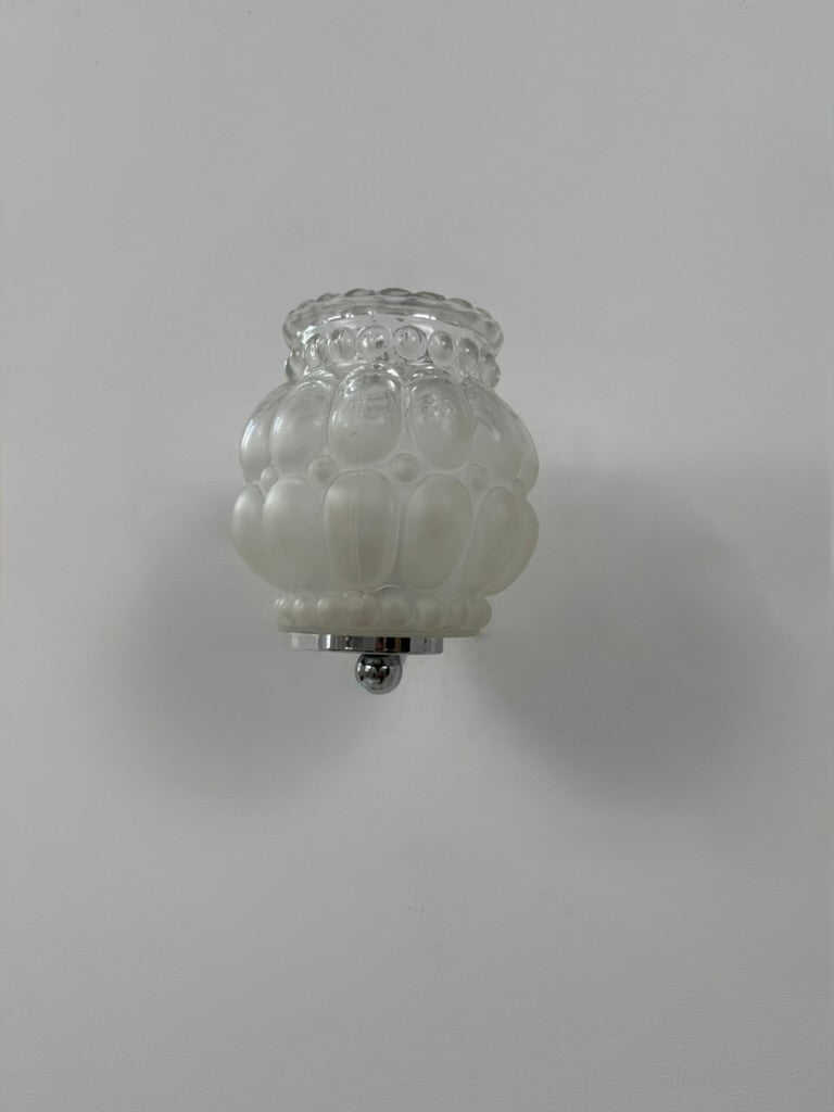 Set_of_2_French_Chrome_and_Bubble_Glass_Wall_Sconces,_1950s
