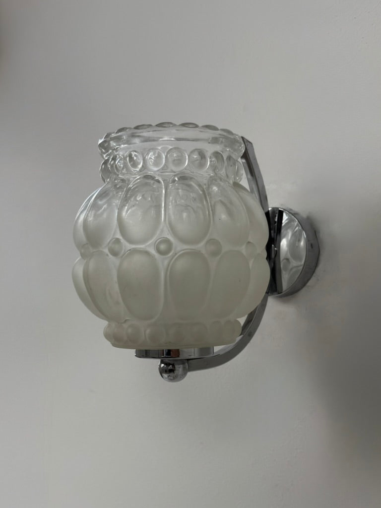 Set_of_2_French_Chrome_and_Bubble_Glass_Wall_Sconces,_1950s