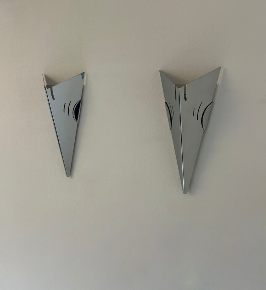 Set_of_2_French_Chrome_Geometric_Wall_Sconces,_1980s