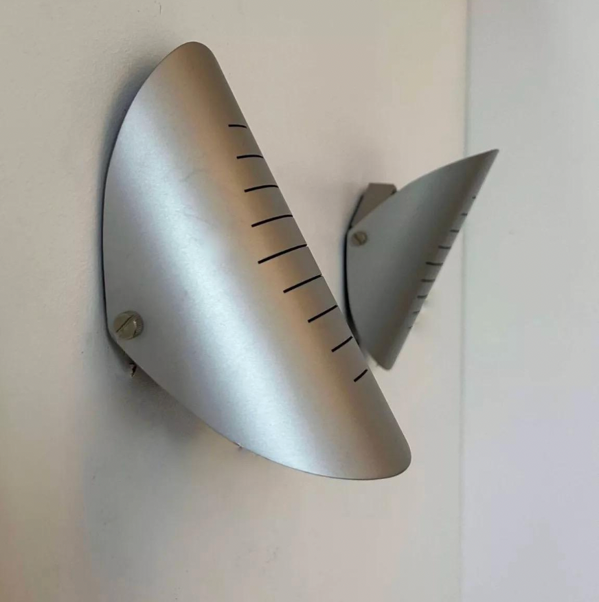 Set_of_2_French_Adjustable_Ribbed_Metal_Up_and_Down_Wall_Sconces,_1980s