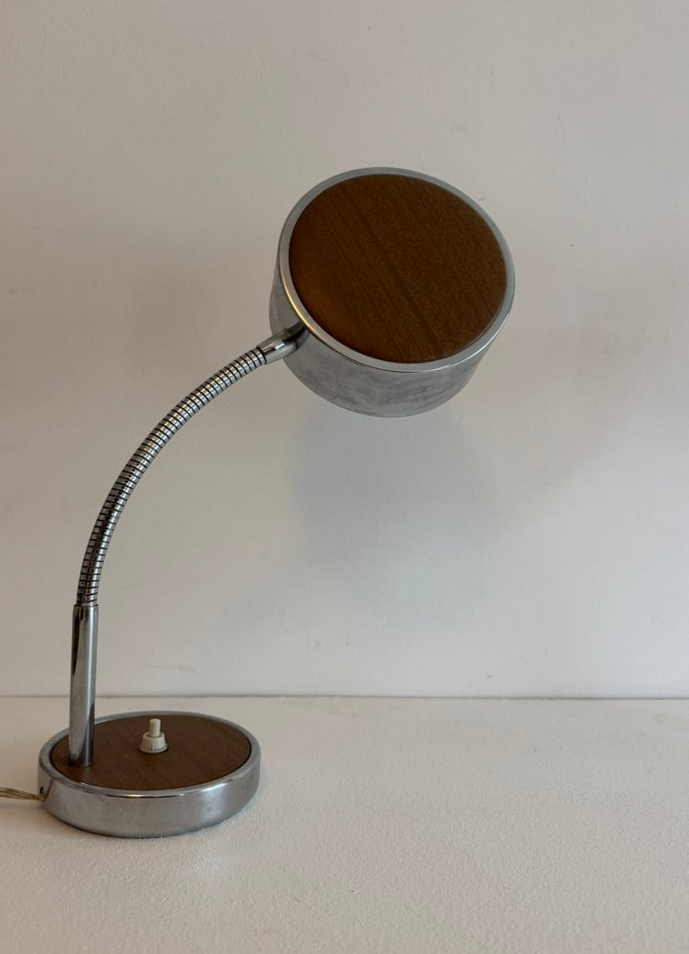 Set_of_2_Adjustable_Chrome_Metal_and_Wood_Table_Lamps,_France,_1970s