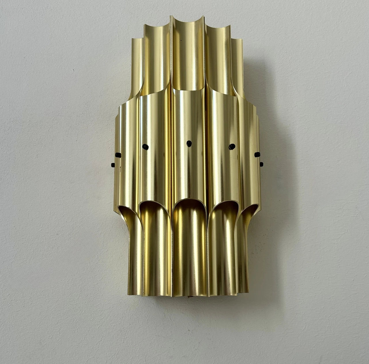 Pan_Wall_Lamp_by_Bent_Karlby_for_Lyfa_in_Brass,_Denmark_1960s