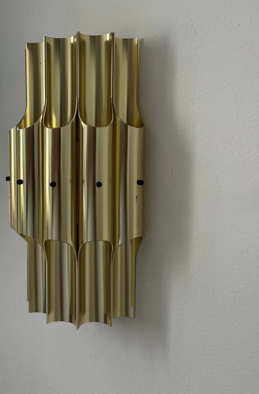 Pan_Wall_Lamp_by_Bent_Karlby_for_Lyfa_in_Brass,_Denmark_1960s