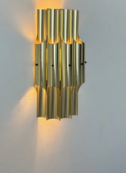 Pan_Wall_Lamp_by_Bent_Karlby_for_Lyfa_in_Brass,_Denmark_1960s
