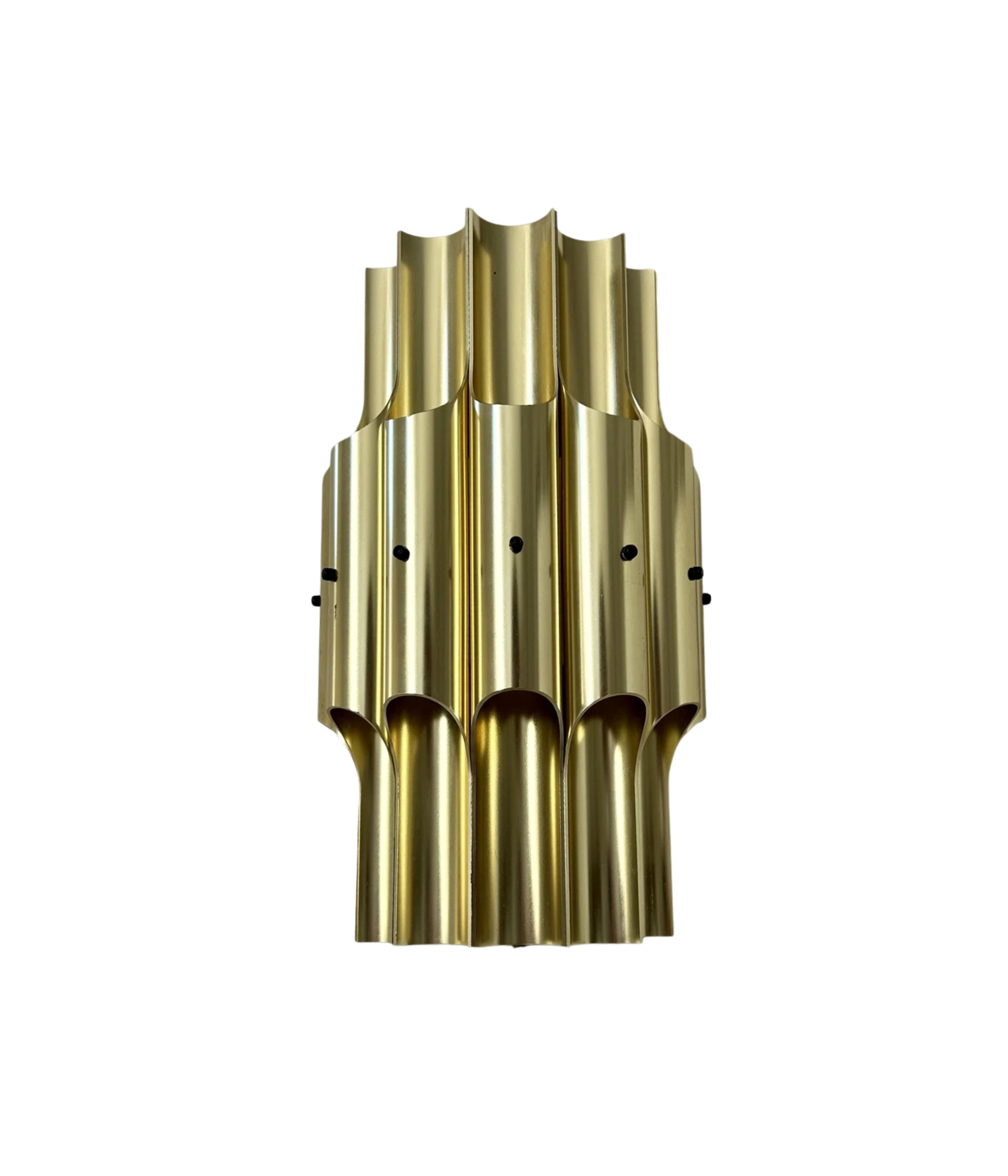 Pan_Wall_Lamp_by_Bent_Karlby_for_Lyfa_in_Brass,_Denmark_1960s