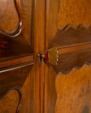 Paolo_Buffa_Italian_Highboard_in_Walnut,_Birch_Burl,_and_Green_Marble,_1950s