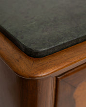 Paolo_Buffa_Italian_Highboard_in_Walnut,_Birch_Burl,_and_Green_Marble,_1950s