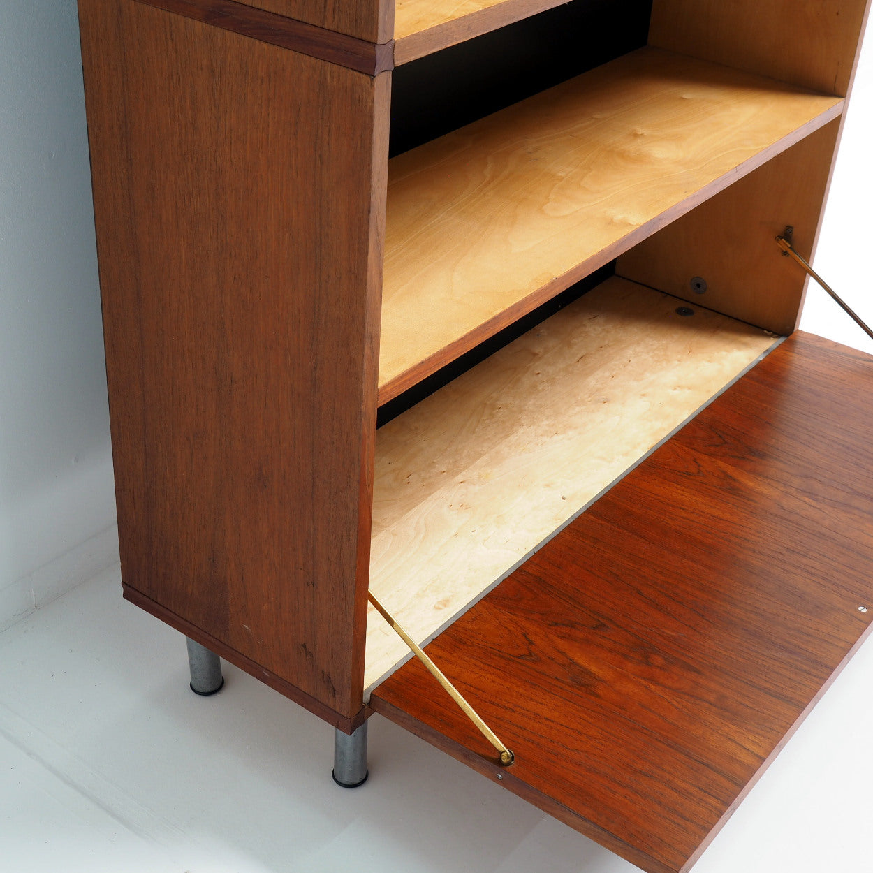 Cees_Braakman_Made_to_Measure_Cabinet_for_Pastoe_in_Teak,_Birch_and_Aluminium,_Netherlands,_1960s