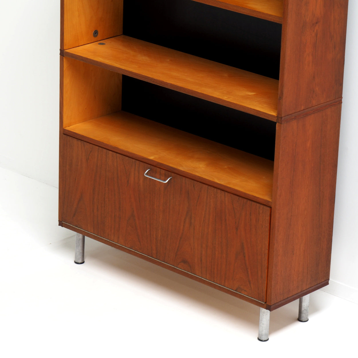 Cees_Braakman_Made_to_Measure_Cabinet_for_Pastoe_in_Teak,_Birch_and_Aluminium,_Netherlands,_1960s