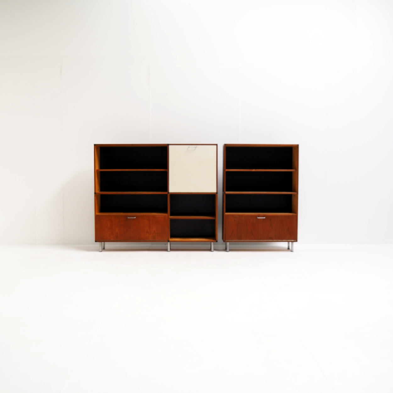 Cees_Braakman_Made_to_Measure_Cabinet_for_Pastoe_in_Teak,_Birch_and_Aluminium,_Netherlands,_1960s
