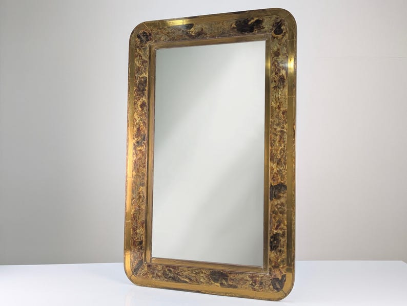 Patinated_Gilt_Brass_Mirror_1960s