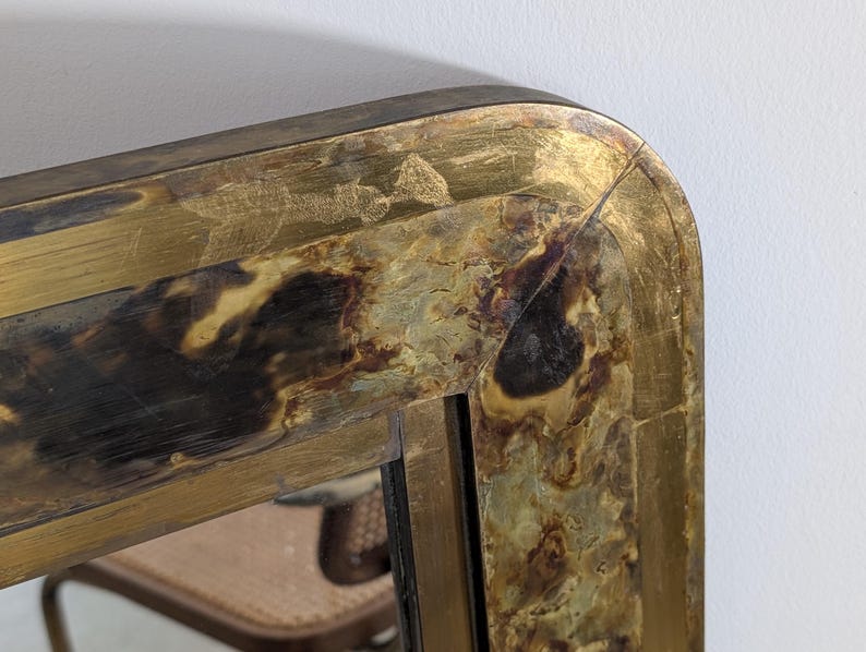Patinated_Gilt_Brass_Mirror_1960s