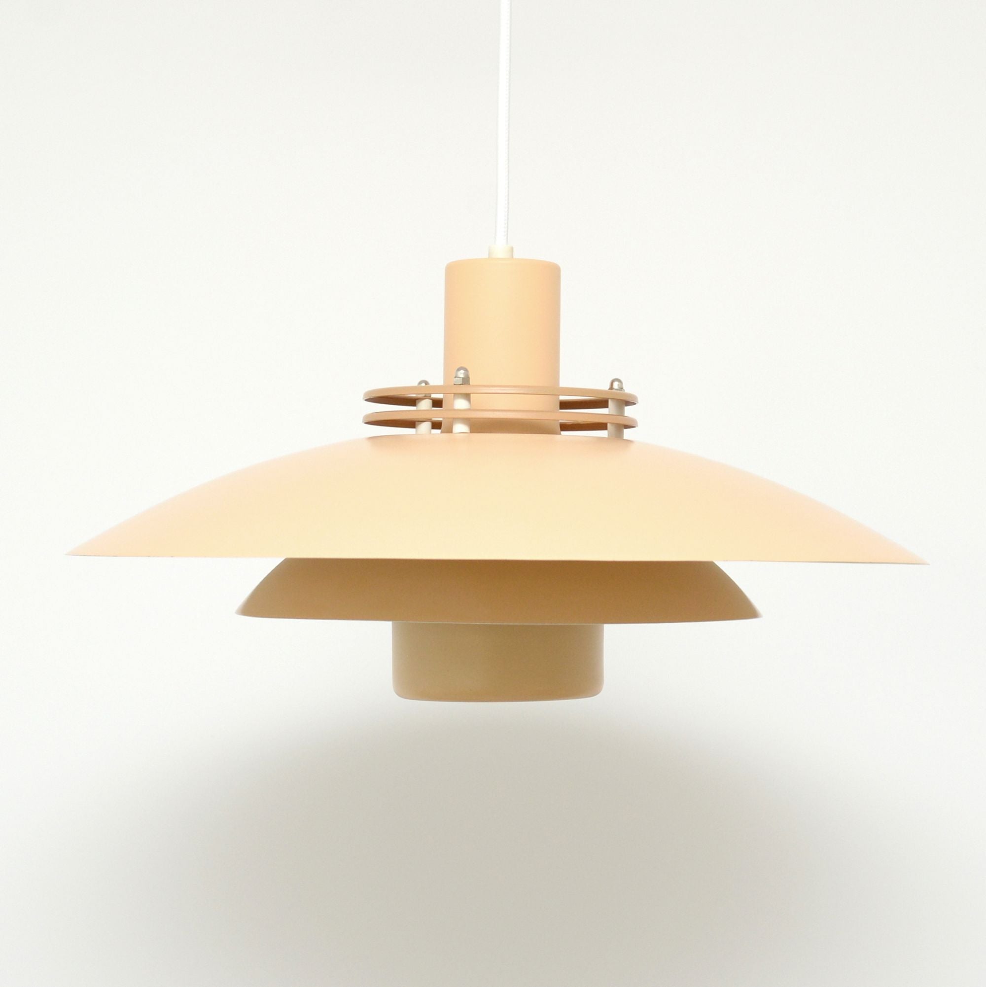 Scandinavian_“Form_Light”_Pendant_Lamp_in_Peach,_Denmark_1970s