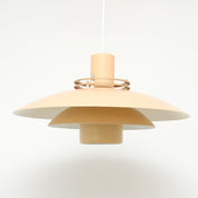 Scandinavian_“Form_Light”_Pendant_Lamp_in_Peach,_Denmark_1970s