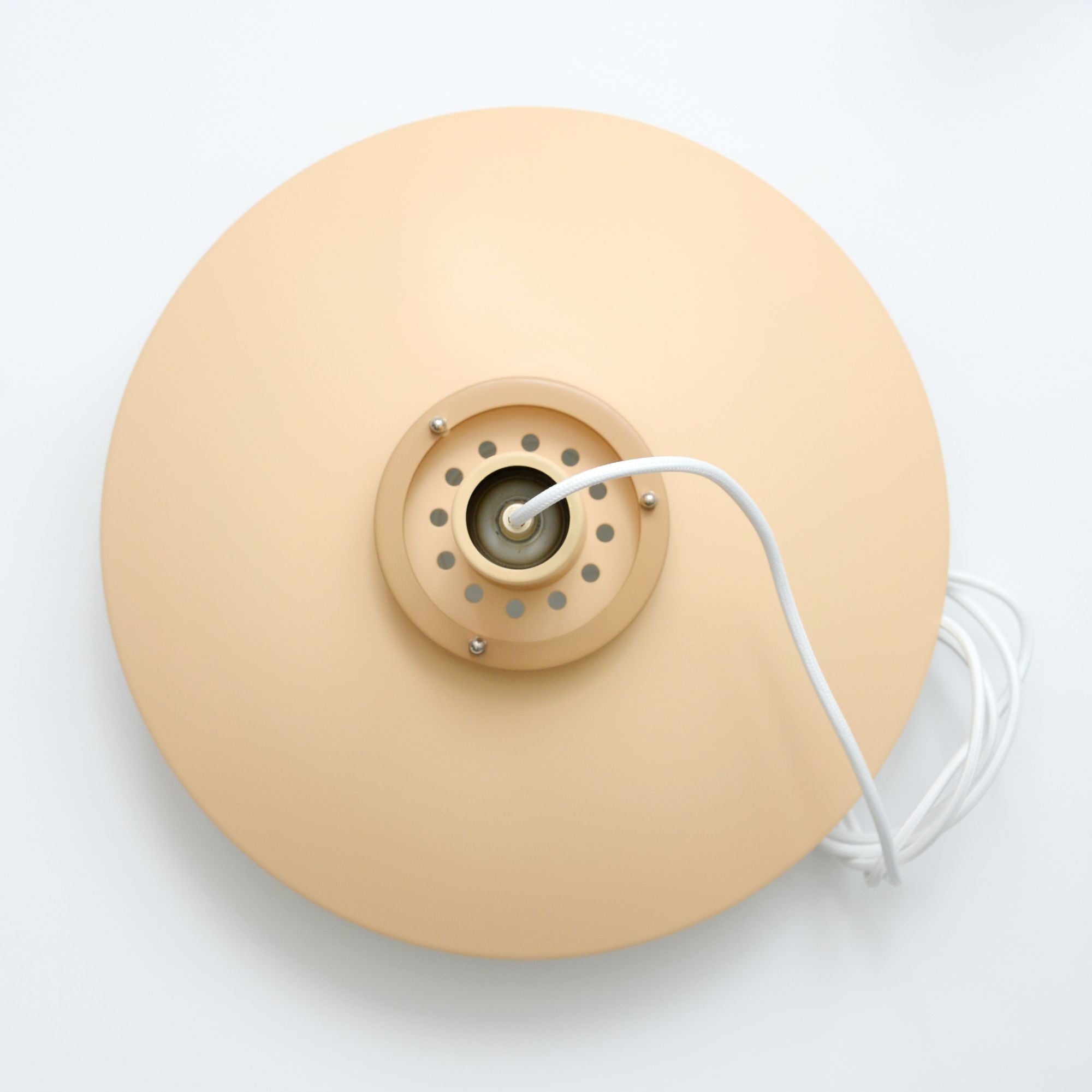 Scandinavian_“Form_Light”_Pendant_Lamp_in_Peach,_Denmark_1970s