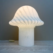 Peil_&_Putzler_Zebra_Glass_Mushroom_Table_Lamp,_Germany_1970s