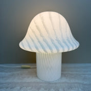 Peil_&_Putzler_Zebra_Glass_Mushroom_Table_Lamp,_Germany_1970s