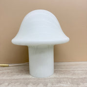 Peil_&_Putzler_Zebra_Glass_Mushroom_Table_Lamp,_Germany_1970s