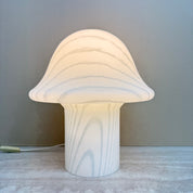 Peil_&_Putzler_Zebra_Glass_Mushroom_Table_Lamp,_Germany_1970s