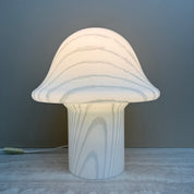 Peil_&_Putzler_Zebra_Glass_Mushroom_Table_Lamp,_Germany_1970s