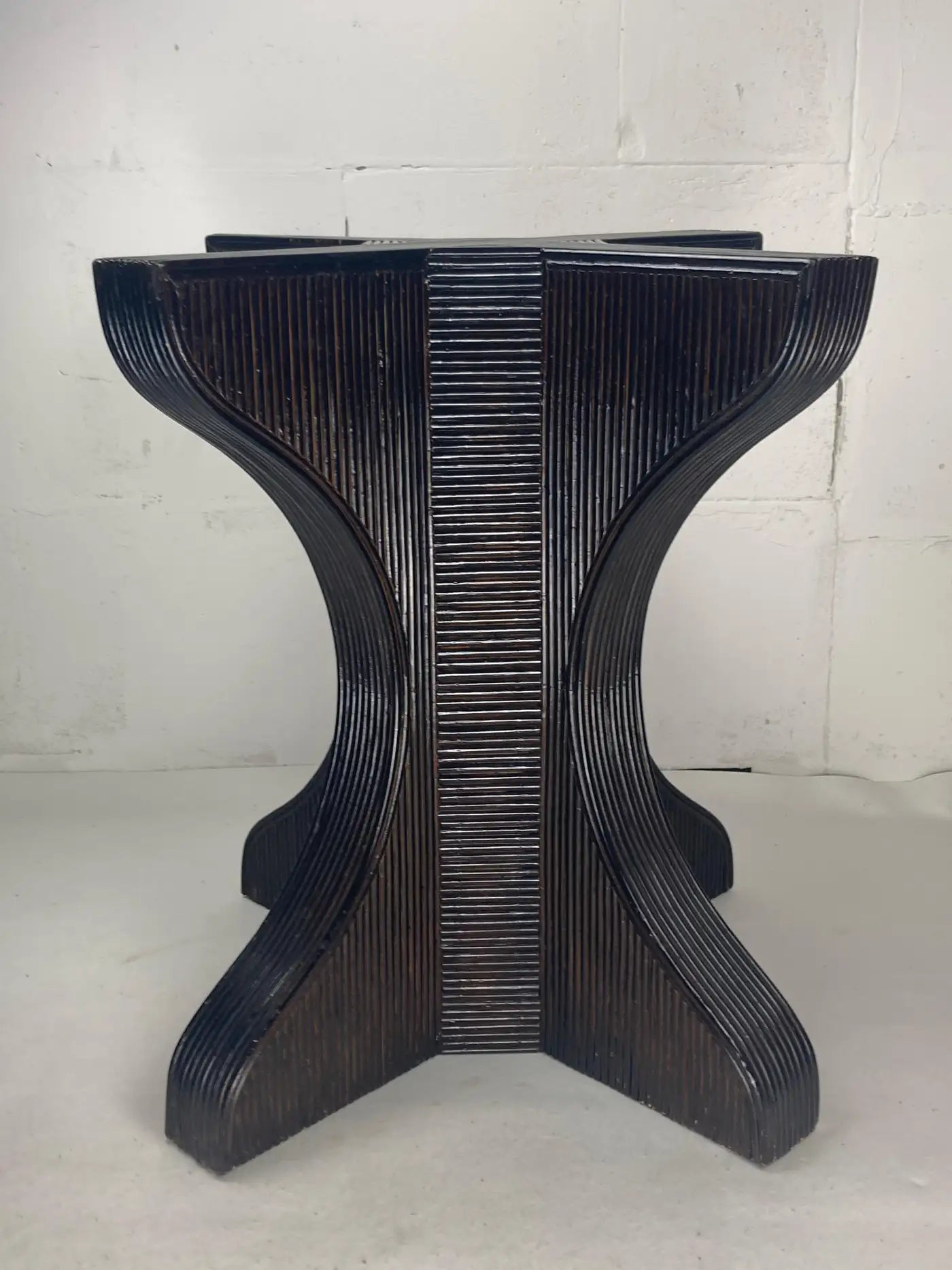 Pencil_Reed_Rattan_Dining_Table_with_Smoked_Glass_Top,_1970s,_Europe