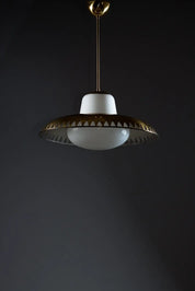 Pendant_Lamp_Lisa_Johansson-Pape_Brass_Glass_ORNO_1950s_Finland
