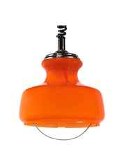 Pendant_Light,_Peill_&_Putzler,_Orange_Glass_And_Chrome,_Mid-Century,_Germany