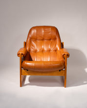 Percival_Lafer_MP-91_Armchair,_Jatobá_Wood_and_Brown_Leather,_1970